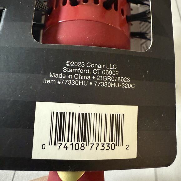 Conair Velvet Touch Vented Round Hair Brush Red or Blue Smooth & Shine Blow Dry - Picture 6 of 14